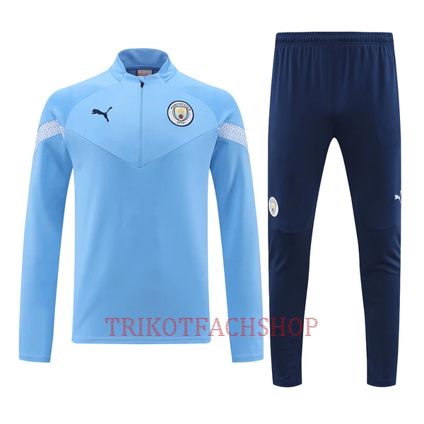 Manchester City Trainingspullover-Set 22/23 für Herren Blau