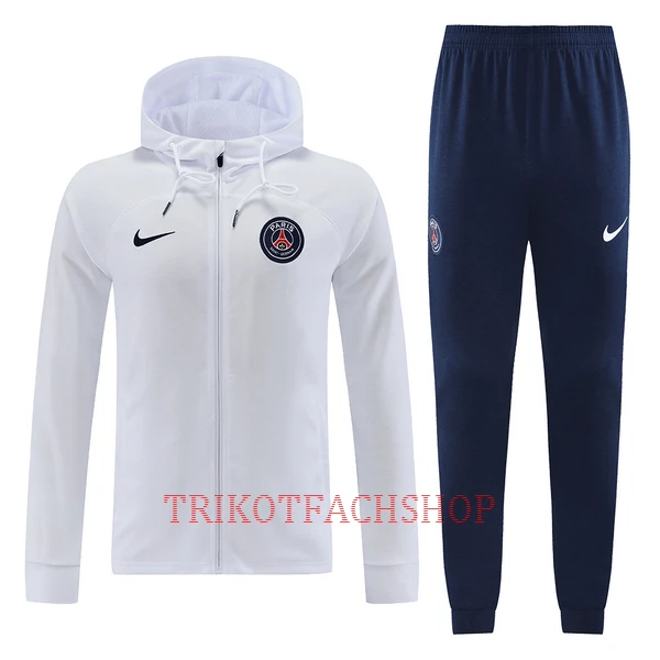 Paris Saint-Germain Trainingsjacke mit Kapuze 22/23 für Herren Weiß