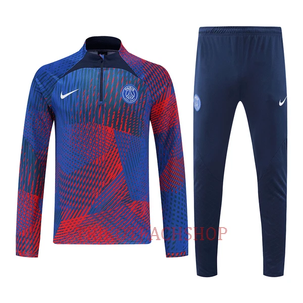 Paris Saint-Germain Trainingspullover-Set 22/23 für Herren Blau-Rot