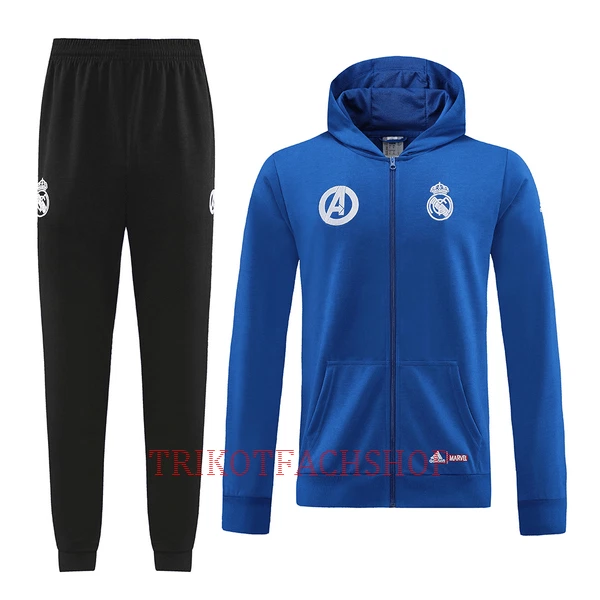 Real Madrid Trainingsjacke mit Kapuze 22/23 für Herren Blau