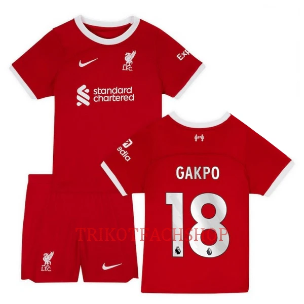 Liverpool Cody Gakpo 18 Heimtrikot 23/24 für Kinder