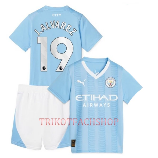 Manchester City Julián Álvarez 19 Heimtrikot 23/24 für Kinder