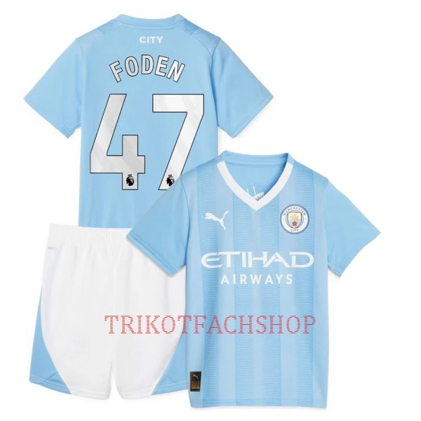 Manchester City Phil Foden 47 Heimtrikot 23/24 für Kinder