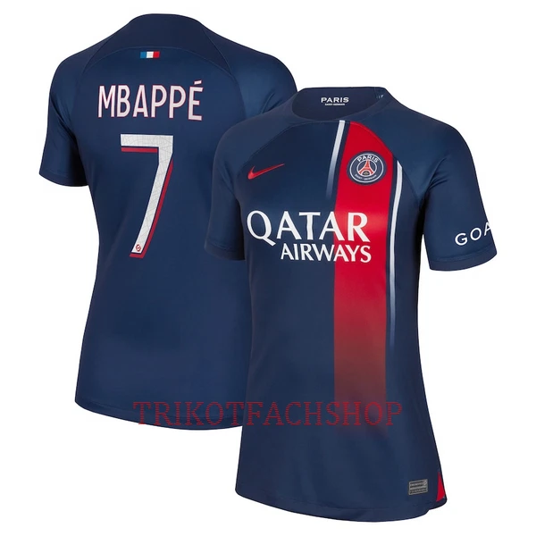 Paris Saint-Germain Kylian Mbappé 7 Heimtrikot 23/24 für Damen