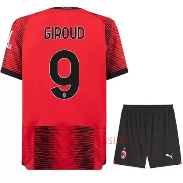 AC Milan Olivier Giroud 9 Heimtrikot 23/24 für Kinder