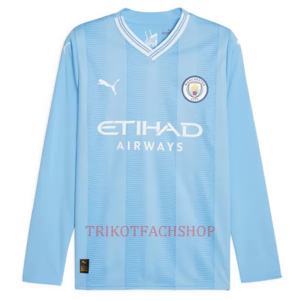 Manchester City Champions of Europe Heimtrikot 23/24 Langarm für Herren