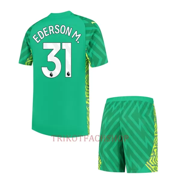 Manchester City Ederson Moraes Torwart Heimtrikot 23/24 für Kinder