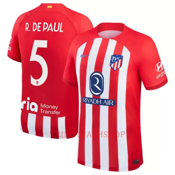 Atlético Madrid Rodrigo de Paul 5 Heimtrikot 23/24 für Herren