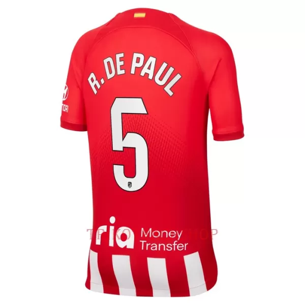 Atlético Madrid Rodrigo de Paul 5 Heimtrikot 23/24 für Kinder