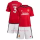 Manchester United Bailly 3 Heimtrikot 23/24 für Kinder