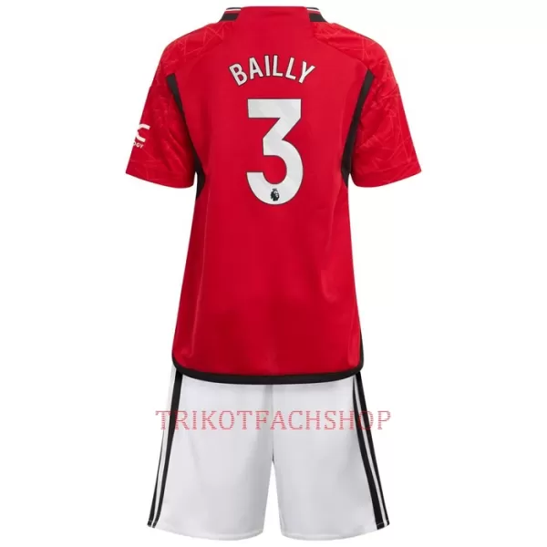 Manchester United Bailly 3 Heimtrikot 23/24 für Kinder