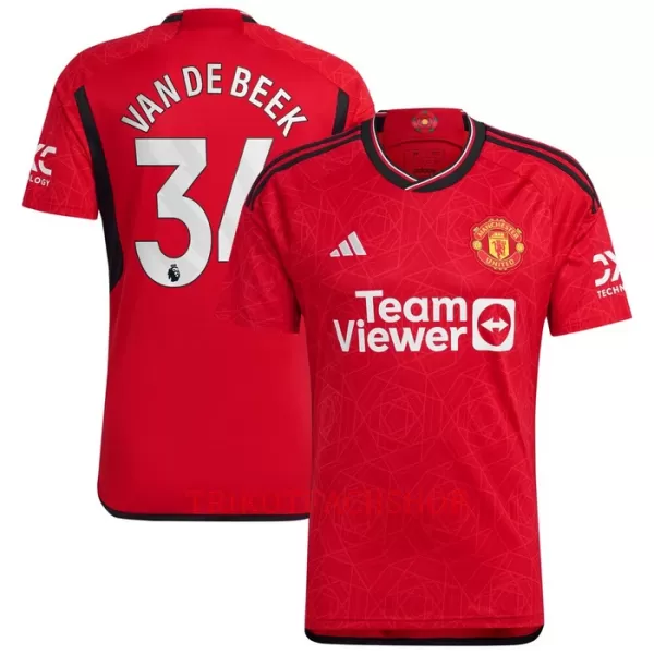 Manchester United Donny Van de Beek 34 Heimtrikot 23/24 für Herren