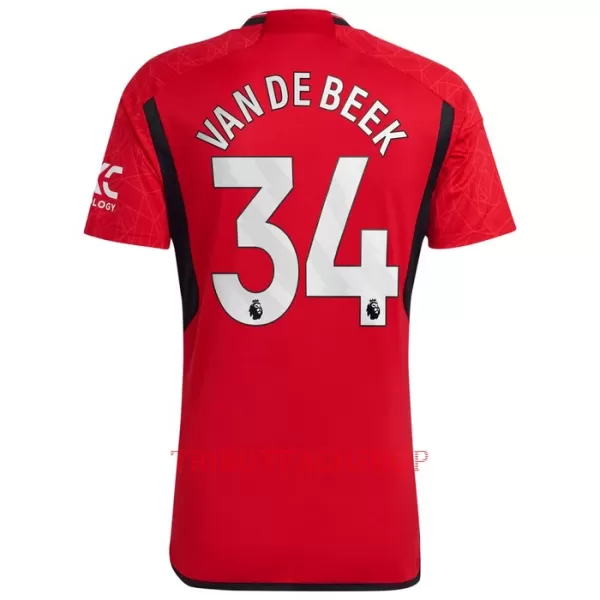 Manchester United Donny Van de Beek 34 Heimtrikot 23/24 für Herren