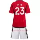 Manchester United Luke Shaw 23 Heimtrikot 23/24 für Kinder