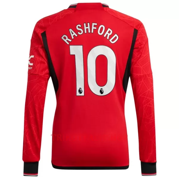 Manchester United Marcus Rashford 10 Heimtrikot 23/24 Langarm für Herren