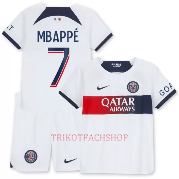 Paris Saint-Germain Kylian Mbappé 7 Auswärtstrikot 23/24 für Kinder