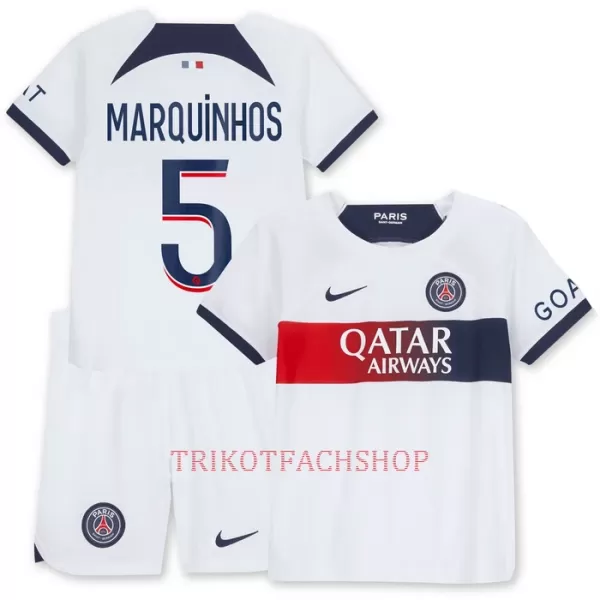 Paris Saint-Germain Marquinhos 5 Auswärtstrikot 23/24 für Kinder