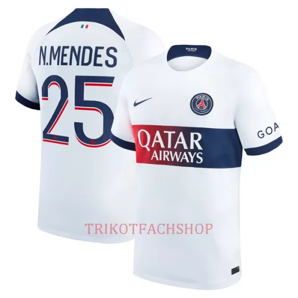 Paris Saint-Germain N.Mendes 25 Auswärtstrikot 23/24 für Herren