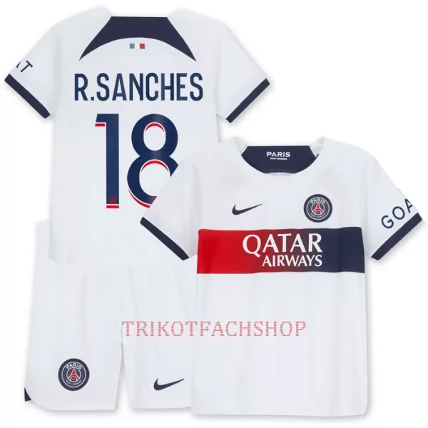 Paris Saint-Germain R.Sanches 18 Auswärtstrikot 23/24 für Kinder