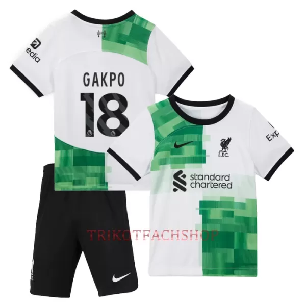 Liverpool Cody Gakpo 18 Auswärtstrikot 23/24 für Kinder