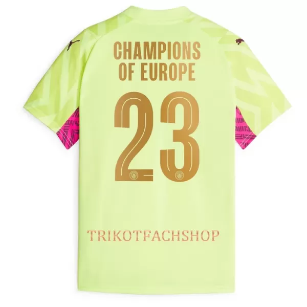 Manchester City Champions of Europe Torwart Ausweichtrikot 23/24 für Herren