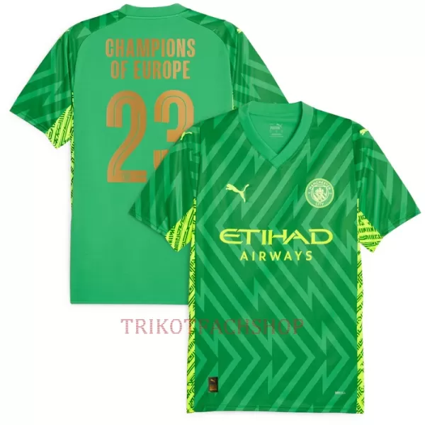 Manchester City Champions of Europe Torwart Heimtrikot 23/24 für Herren