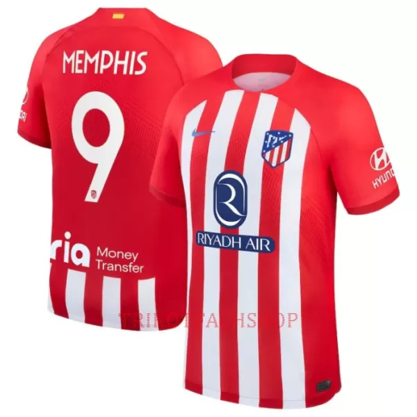 Atlético Madrid Memphis Depay 9 Heimtrikot 23/24 für Herren