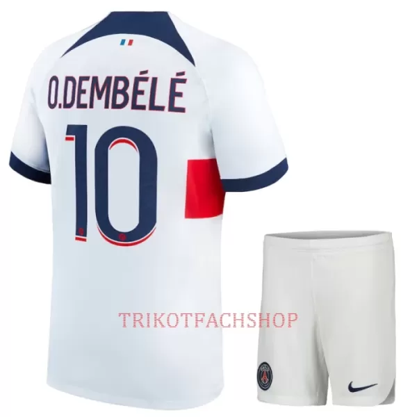 Paris Saint-Germain Ousmane Dembélé 10 Auswärtstrikot 23/24 für Kinder