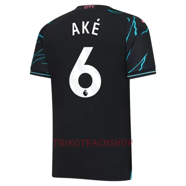 Manchester City Ake 6 Ausweichtrikot 23/24 für Kinder