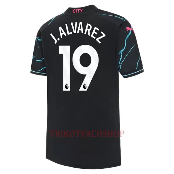 Manchester City Julián Álvarez 19 Ausweichtrikot 23/24 für Kinder