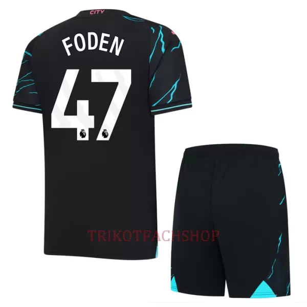 Manchester City Phil Foden 47 Ausweichtrikot 23/24 für Kinder