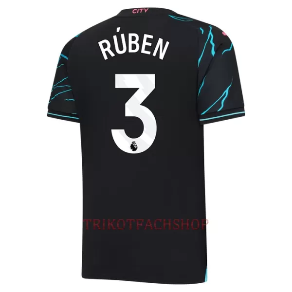 Manchester City Rúben Dias 3 Ausweichtrikot 23/24 für Herren