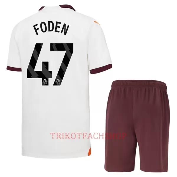 Manchester City Phil Foden 47 Auswärtstrikot 23/24 für Kinder