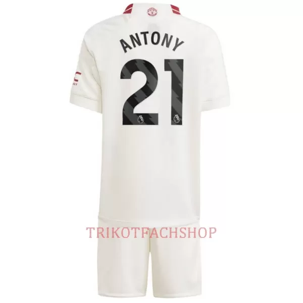 Manchester United Antony Santos 21 Ausweichtrikot 23/24 für Kinder