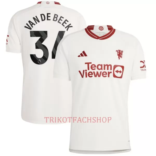 Manchester United Donny Van de Beek 34 Ausweichtrikot 23/24 für Herren