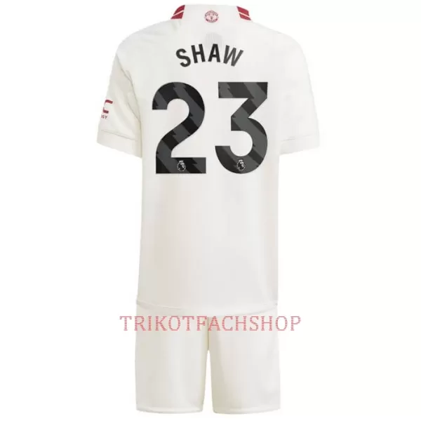 Manchester United Luke Shaw 23 Ausweichtrikot 23/24 für Kinder