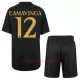 Real Madrid Eduardo Camavinga 12 Ausweichtrikot 23/24 für Kinder