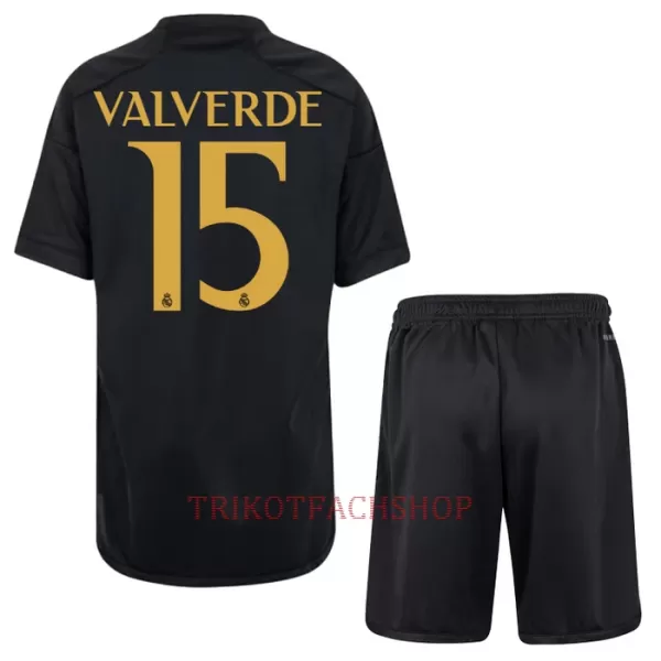 Real Madrid Federico Valverde 15 Ausweichtrikot 23/24 für Kinder