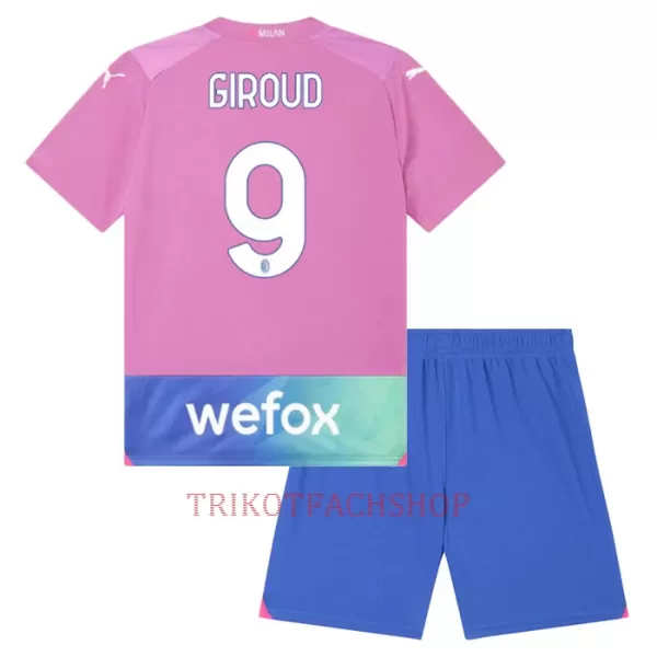 AC Milan Olivier Giroud 9 Ausweichtrikot 23/24 für Kinder