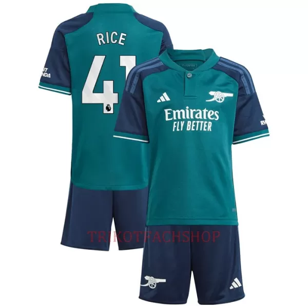 Arsenal Declan Rice 41 Ausweichtrikot 23/24 für Kinder