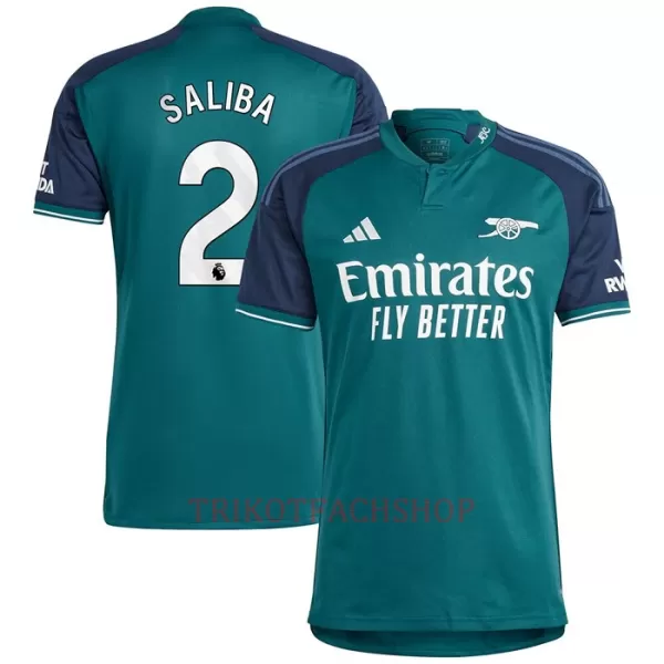 Arsenal Saliba 2 Ausweichtrikot 23/24 für Herren