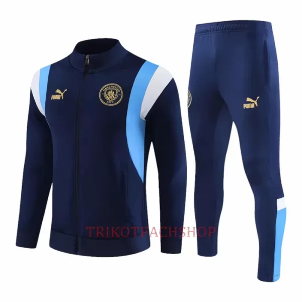 Manchester City Trainingsjackenanzüge 23/24 für Herren Navy