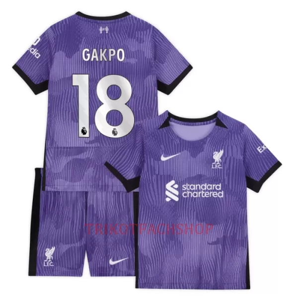 Liverpool Cody Gakpo 18 Ausweichtrikot 23/24 für Kinder