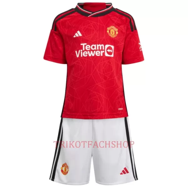 Manchester United Rasmus Højlund 11 Heimtrikot 23/24 für Kinder