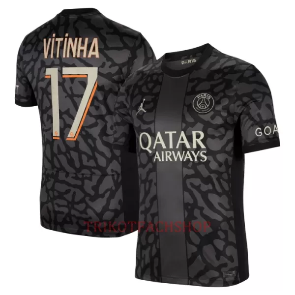 Paris Saint-Germain Vitinha 17 Ausweichtrikot 23/24 für Herren