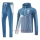 Olympique de Marseille Trainingspullover-Kit mit Kapuzenpullover 23/24 für Herren Blau