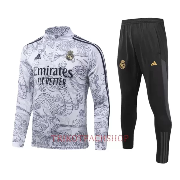 Real Madrid Trainingspullover-Set 23/24 Dragon für Herren Grau