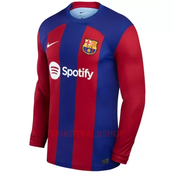 FC Barcelona Gavi 6 Heimtrikot 23/24 Langarm für Herren