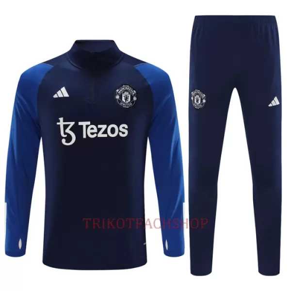 Manchester United Trainingspullover-Set 23/24 für Herren Navy