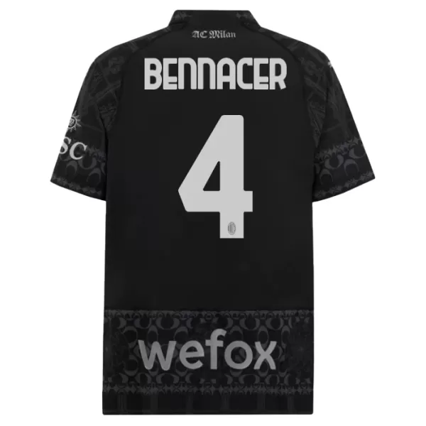 AC Milan Ismael Bennacer 4 4.Trikot 23/24 für Herren Schwarz